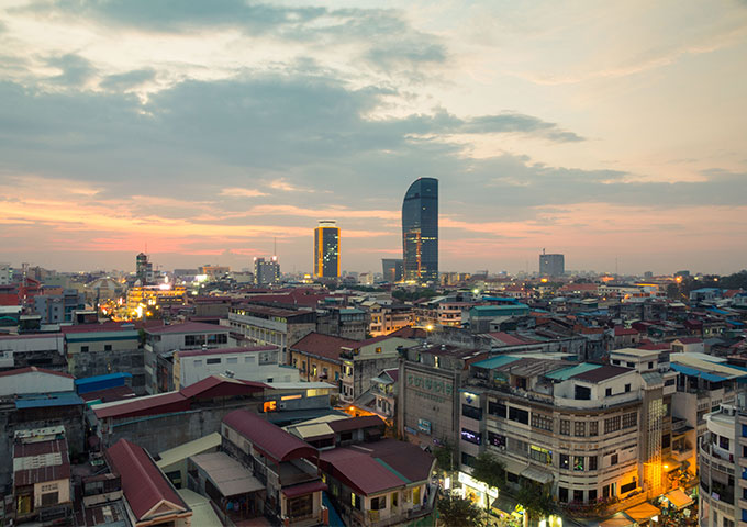 金邊城(cheng)市(shi)夜景 金邊城(cheng)市(shi)夜景